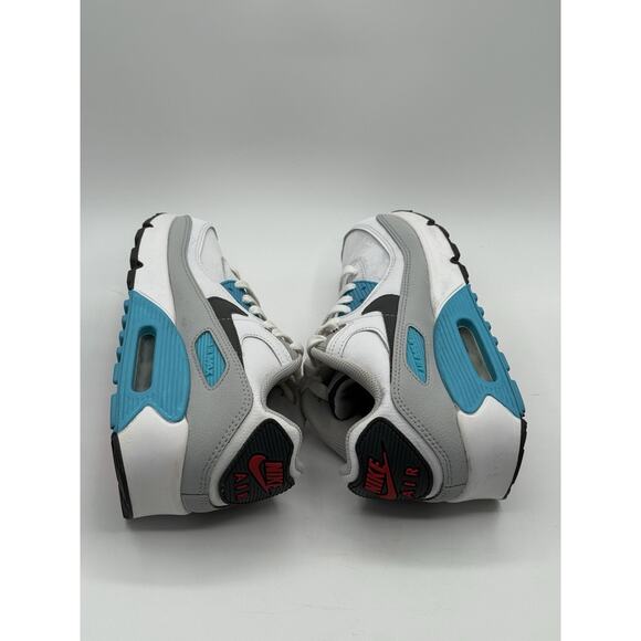 Nike Air Max 90 LTR (PS) White Chlorine Blue CD6867-108 Little Kids - Size 6Y - Picture 7 of 11